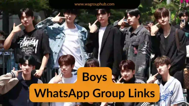 Boys WhatsApp Group Links