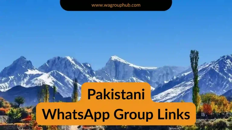 Pakistani WhatsApp Group Links
